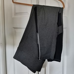 Dark Grey Fabletcics Leggings with Mesh